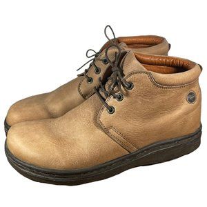 FOOTPRINTS Birkenstocks Women's Boots Brown Leather Lace Tie Size US 9.5 40 EU